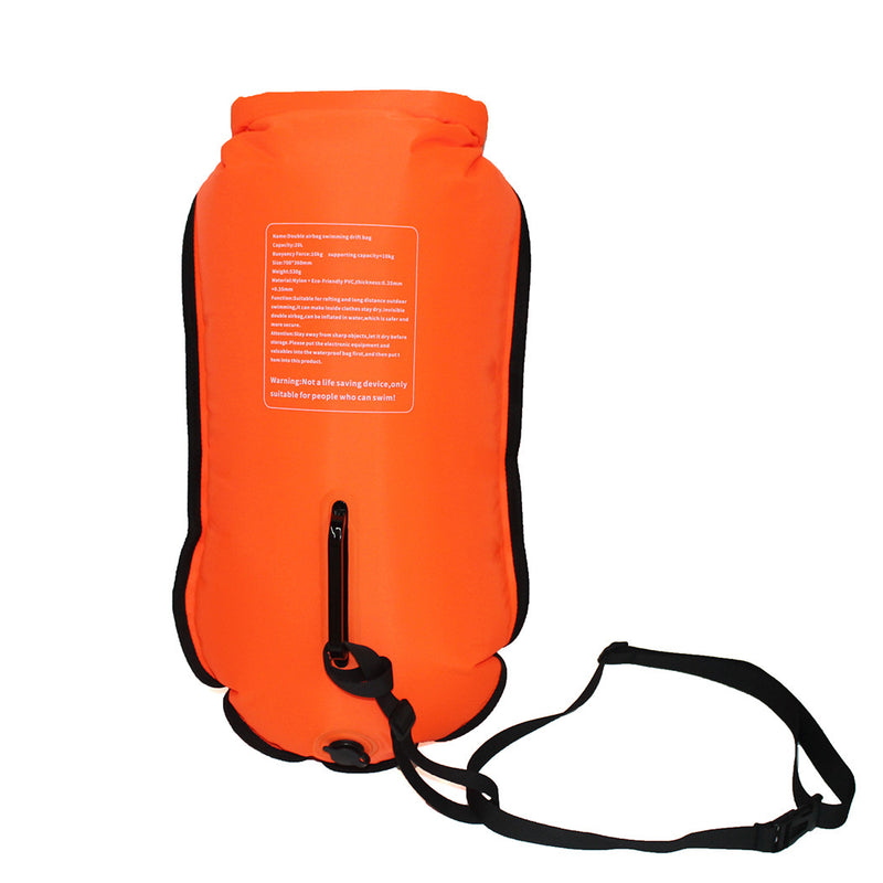 double air bag swimming bag, view 3 - MRSLM