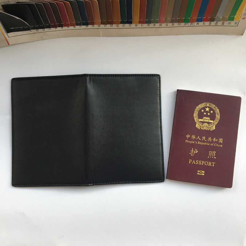 rfid leather passport holder, view 3 - MRSLM