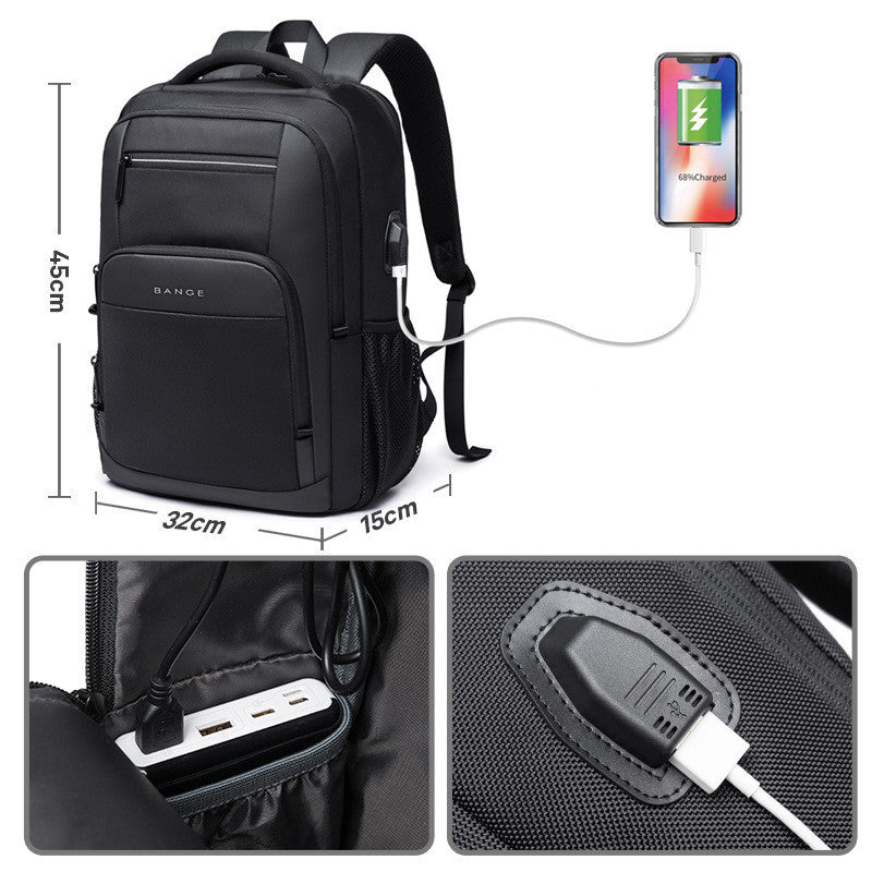 student waterproof computer backpack, view 2 - MRSLM