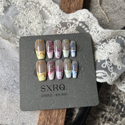 hand-worn flower nails, view 8 - MRSLM