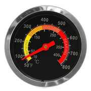 stainless steel BBQ grill thermometer, view 7 - MRSLM
