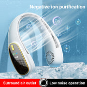 bladeless neck fan with led display, view 6 - MRSLM