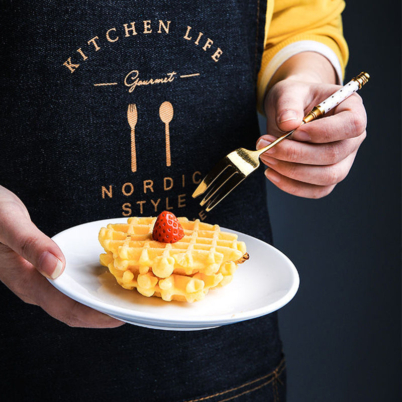 gold dessert fork, view 13 - MRSLM