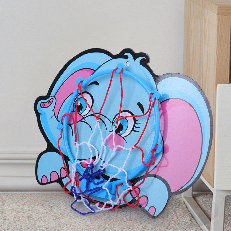 kids cartoon animal basketball hoop kit, view 7 - MRSLM