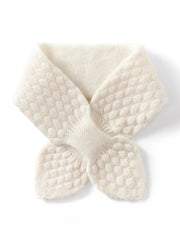 Cashmere moss stitch bowknot scarf, view 5 - MRSLM