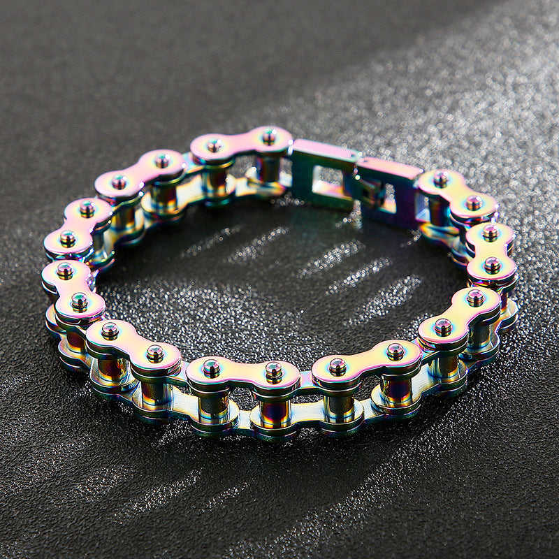 Titanium Steel Stainless Steel Chain Bracelet Bicycle