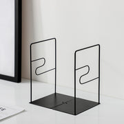black and white iron bookends, view 17 - MRSLM