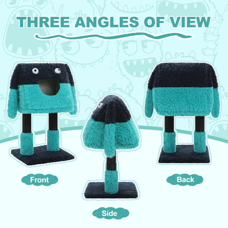 monster series cat tree tower, view 4 - MRSLM