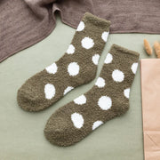 Candy color fluffy dot socks for women, view 5 - MRSLM