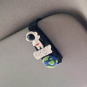 Compact car sun visor organizer with sunglasses holder, view 8 - MRSLM