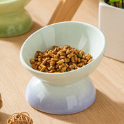 gradient ceramic cat bowl, view 8 - MRSLM