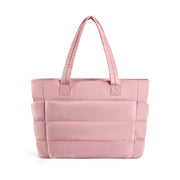 big square quilted tote bag, view 8 - MRSLM