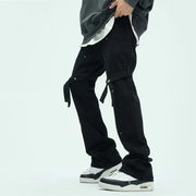 men's black ribbon jeans, view 4 - MRSLM