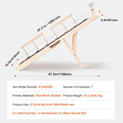 adjustable folding pet ramp, view 2 - MRSLM