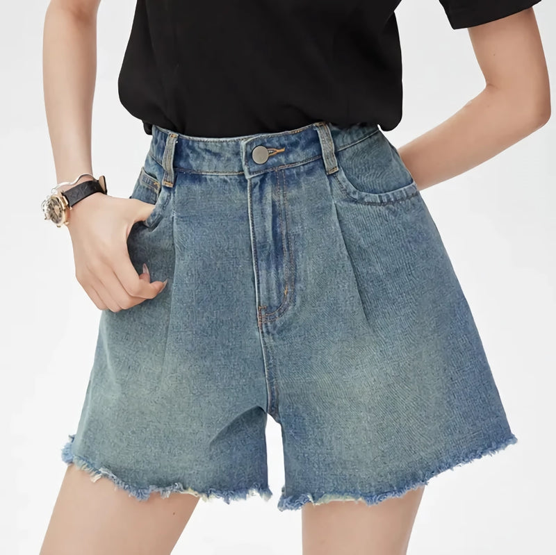 high waist denim shorts - MRSLM