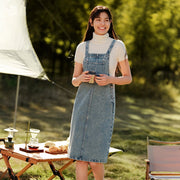 denim suspender skirt - MRSLM