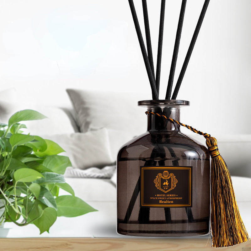 rattan aromatherapy reed diffuser, view 3 - MRSLM