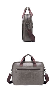 men's leather briefcase, view 5 - MRSLM