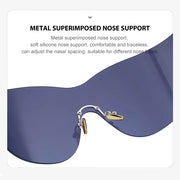 oversized rimless sunglasses, view 11 - MRSLM