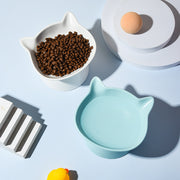 elevated ceramic cat bowl, view 7 - MRSLM