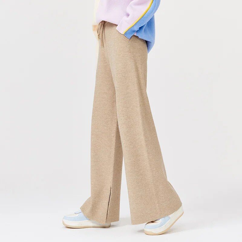 winter wide leg casual pants, view 6 - MRSLM