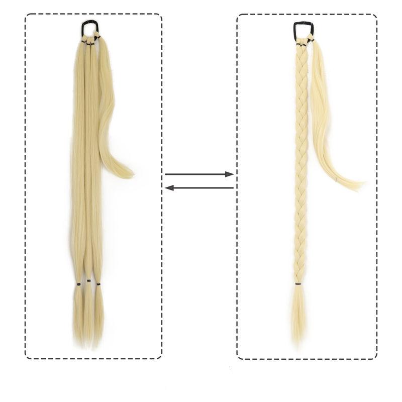 synthetic braided ponytail hair extension, view 6 - MRSLM