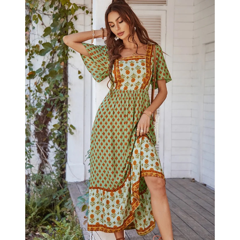 bohemian summer evening dress, view 9 - MRSLM