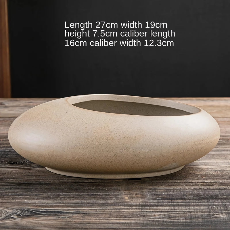 large ceramic flowerpot, view 4 - MRSLM