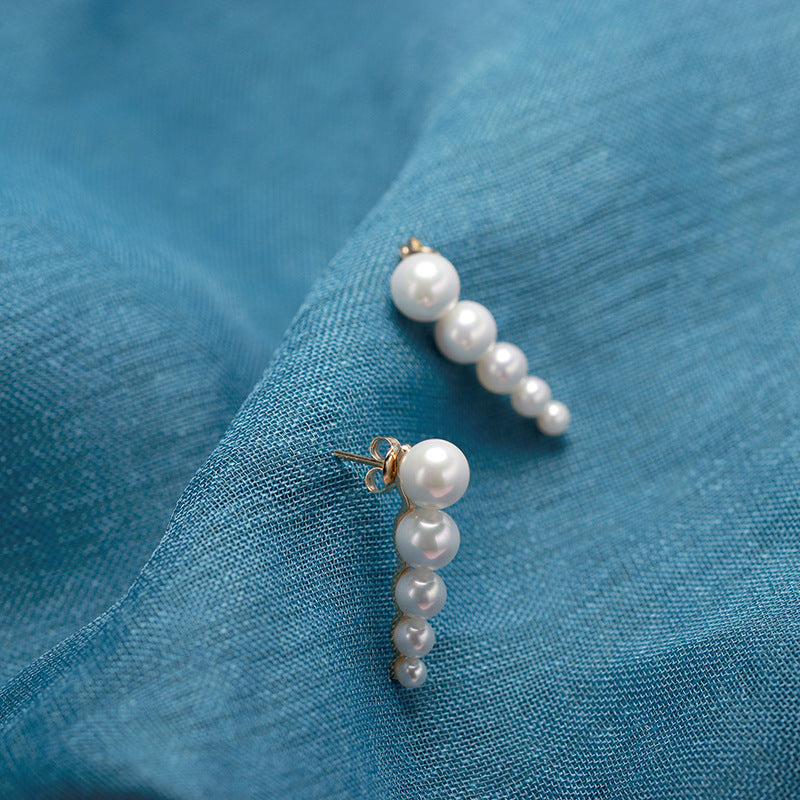 Light Luxury OL Style Natural Freshwater Pearl Earrings