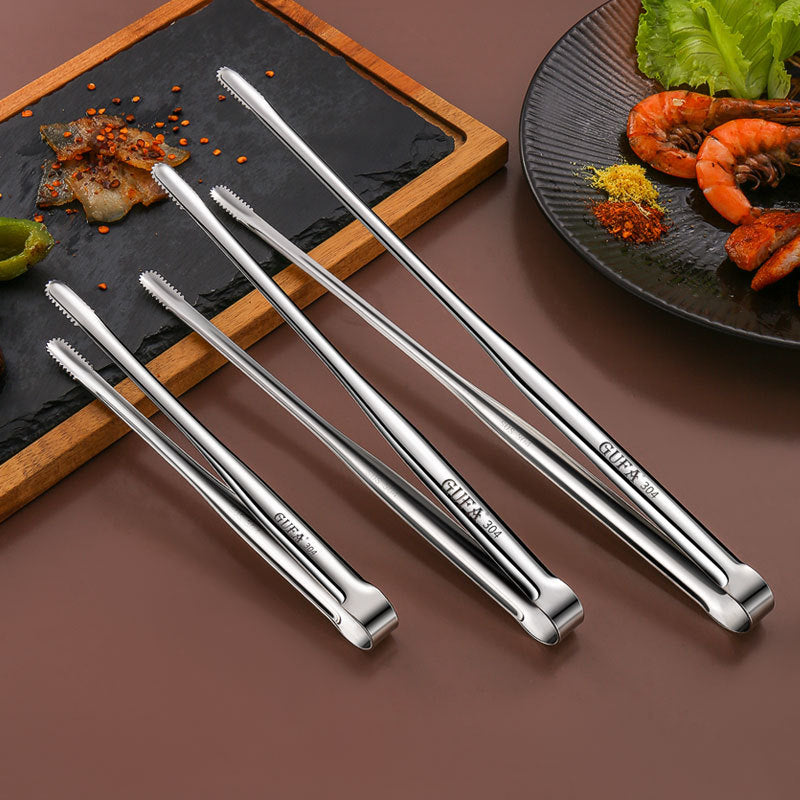 stainless steel grill tongs, view 2 - MRSLM