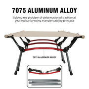 portable folding camping cot, view 6 - MRSLM