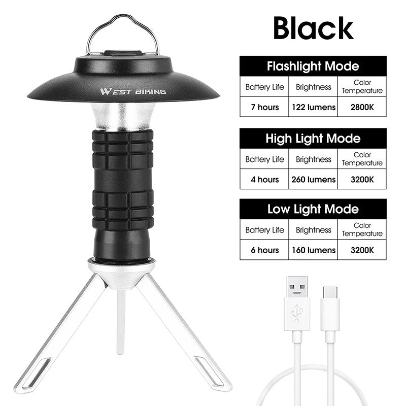 3-in-1 LED camping light, view 2 - MRSLM