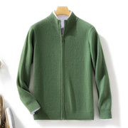 Knitted stand collar sweater coat - MRSLM