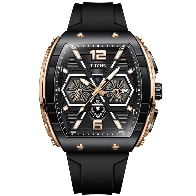 square chronograph watch, view 2 - MRSLM