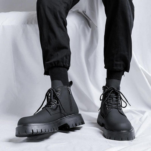 men's vintage leather ankle boots - MRSLM