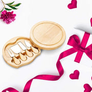 cheese board and knife set, view 2 - MRSLM