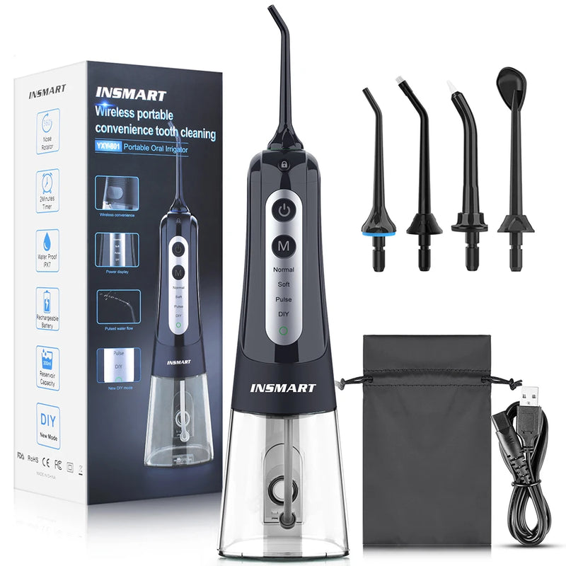 portable waterproof oral irrigator, view 4 - MRSLM
