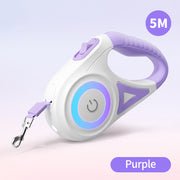 LED retractable dog leash, view 4 - MRSLM