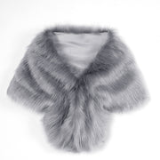 faux fur shawl wrap - MRSLM