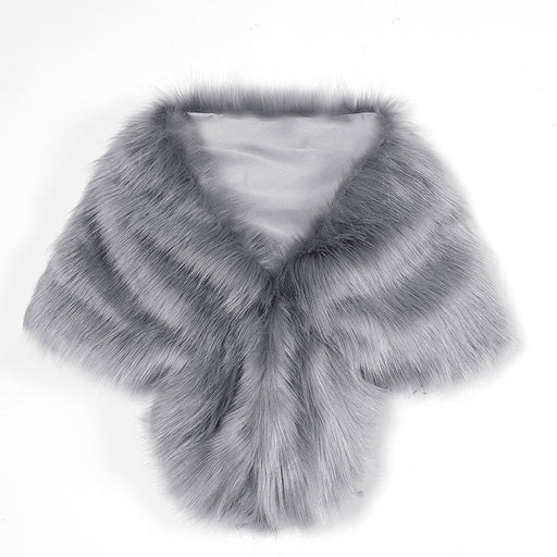 faux fur shawl wrap - MRSLM