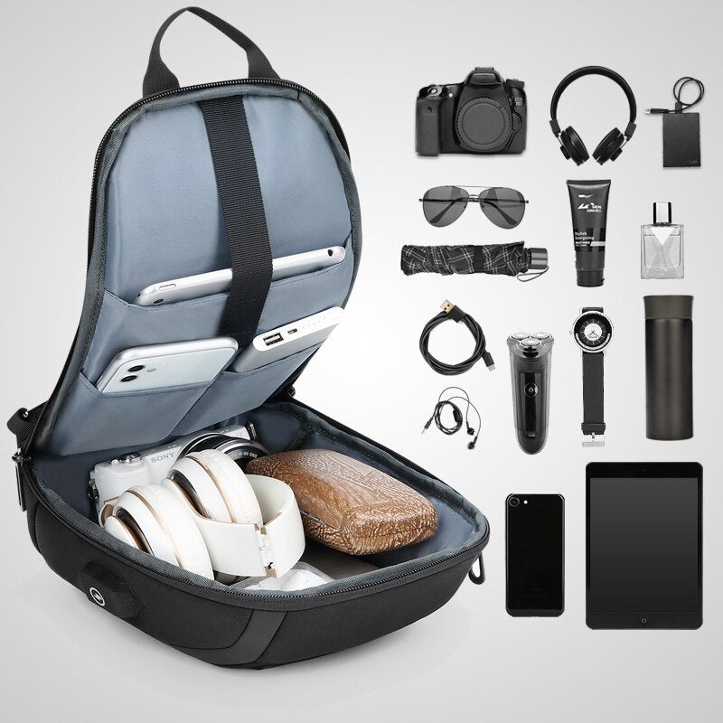 men's casual crossbody bag, view 3 - MRSLM
