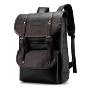 PU leather student backpack, view 3 - MRSLM