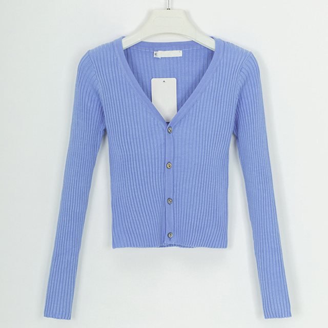 slim fit cardigan sweater for women, view 8 - MRSLM