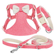 quick release dog collar harness and leash set, view 2 - MRSLM