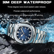 square quartz men's watch, view 9 - MRSLM