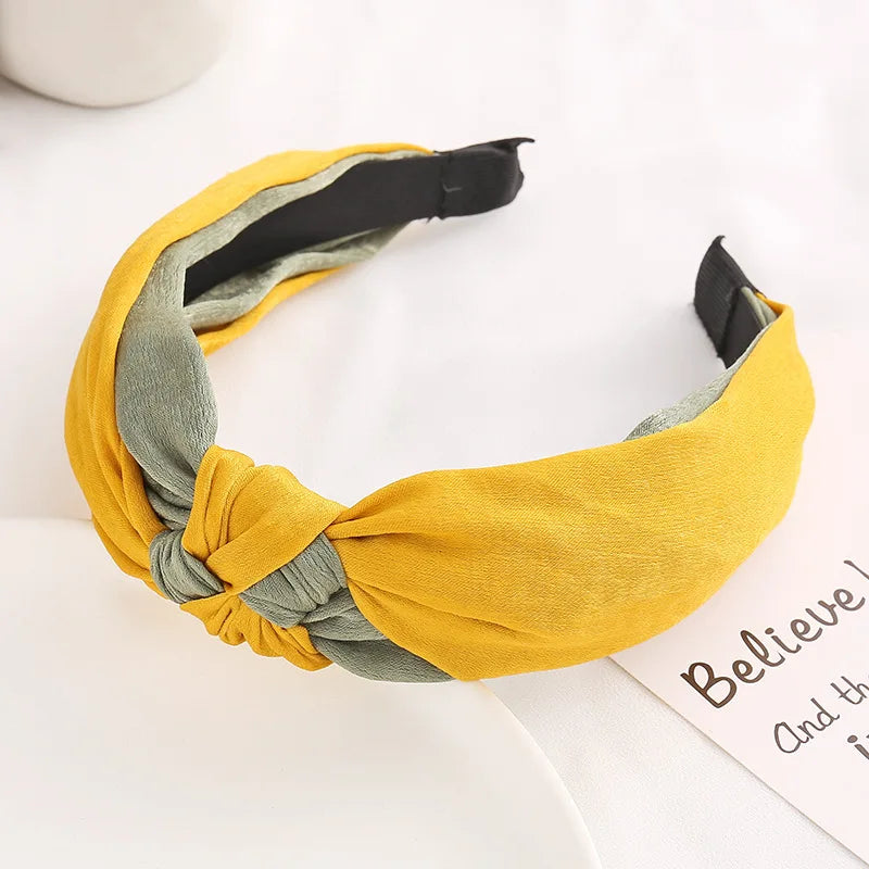 elegant cross bow elastic headband, view 2 - MRSLM