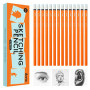 14-pack sketching pencil set, view 3 - MRSLM