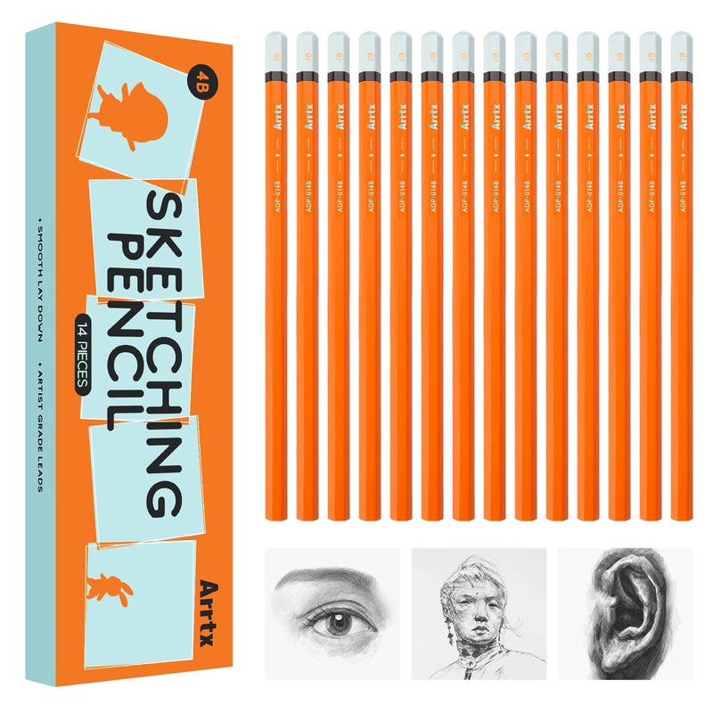 14-pack sketching pencil set, view 3 - MRSLM