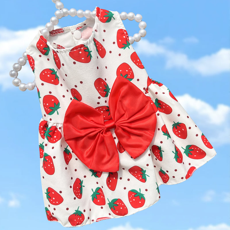 bowknot dog dress, view 2 - MRSLM