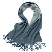double-sided wool houndstooth scarf, view 5 - MRSLM